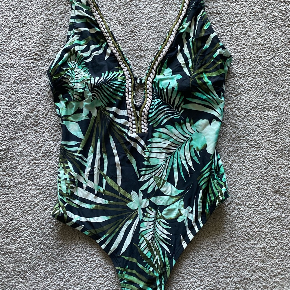 Black one piece swimsuit